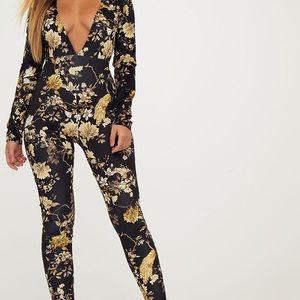 Kourtney kardashianxPLT Collab velvet jumpsuit